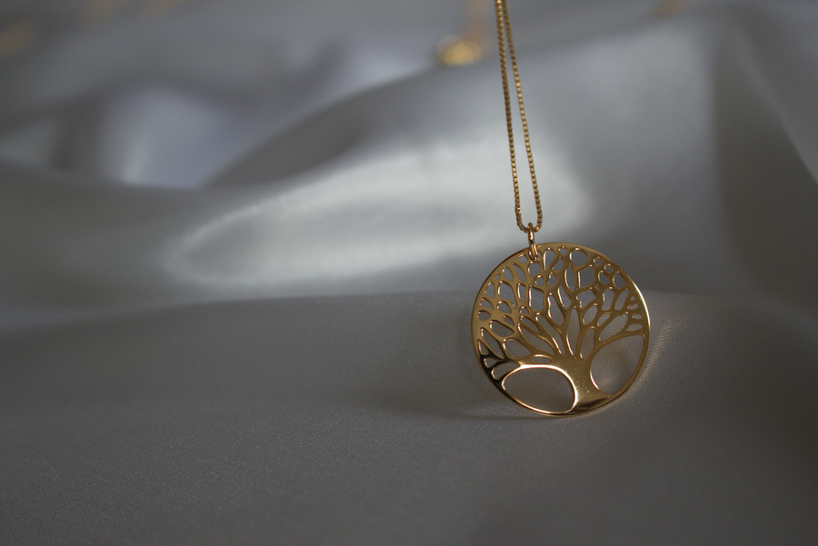Gold Vermeil Tree of Life Pendant Necklace