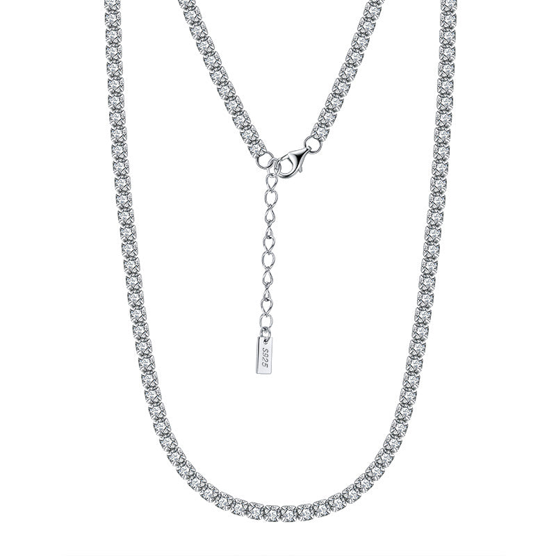 Sterling Silver Tennis Choker (3MM) – ESTÉE LANE