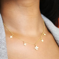 Floris Gold Vermeil Hanging Charm Necklace