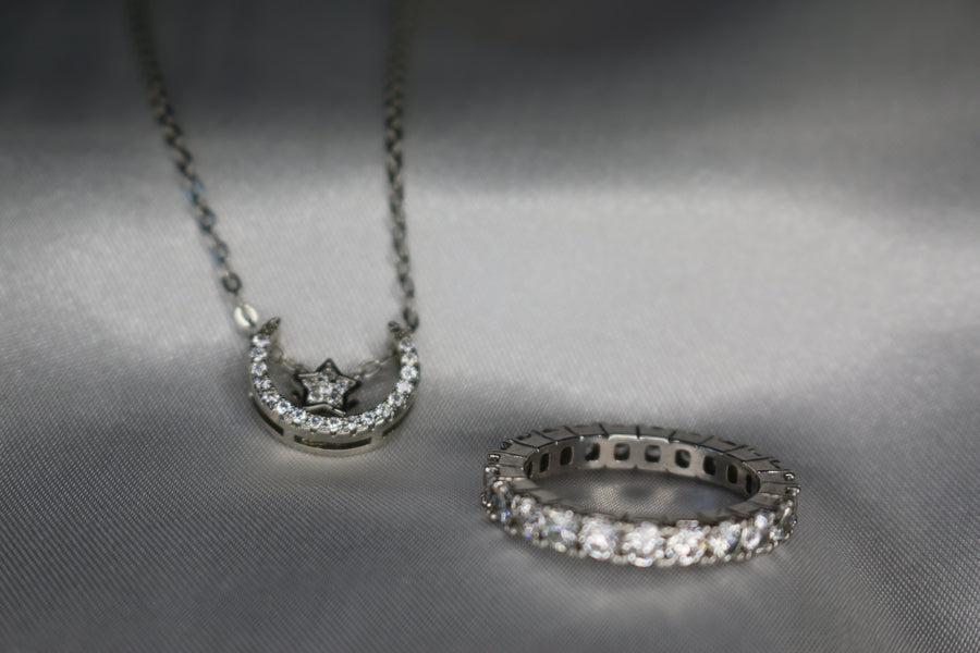silver jewellery gift set