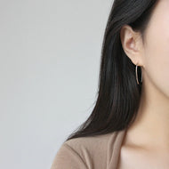 Silver Una Drop Earrings