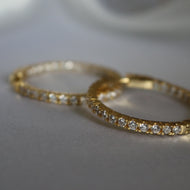 pave hoop earrings 