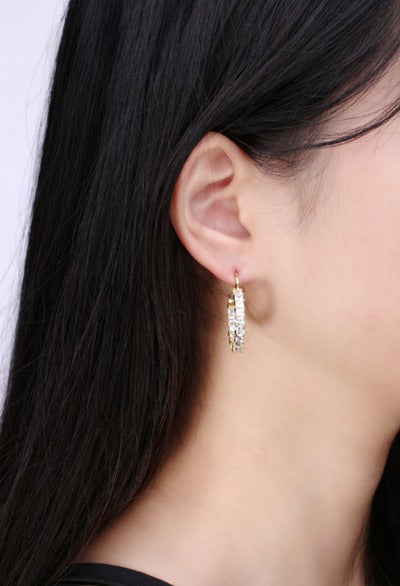Mico Gold Hoop Earrings