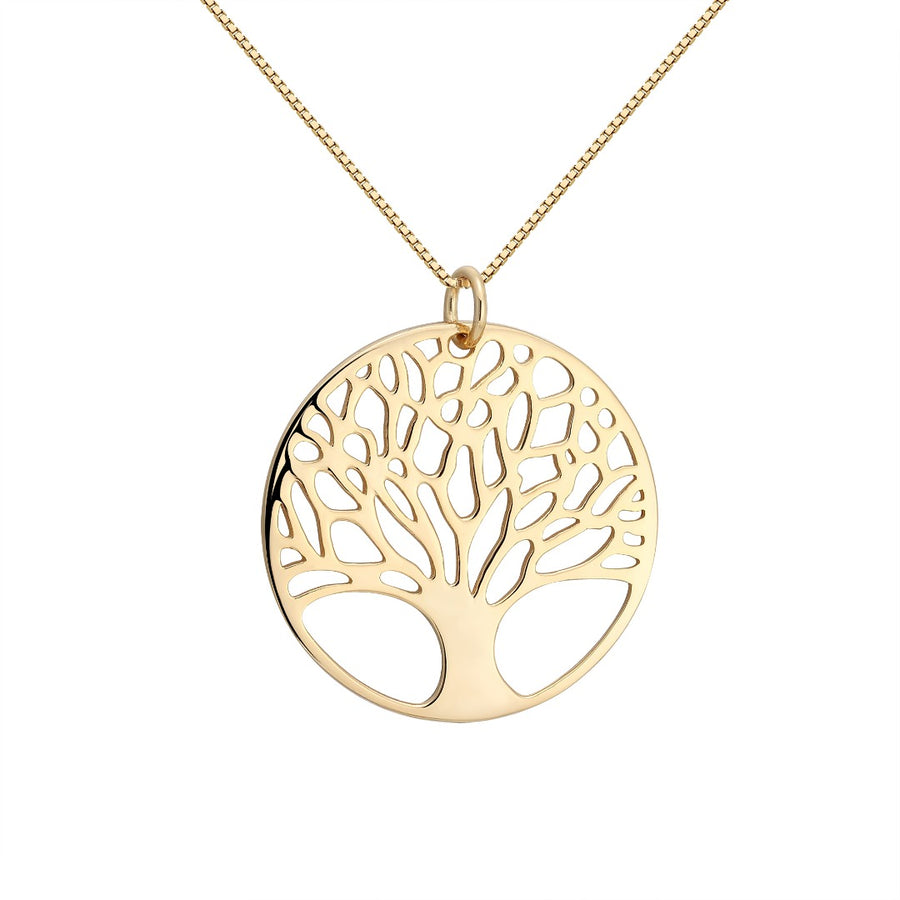 Gold Tree of Life Pendant Necklace