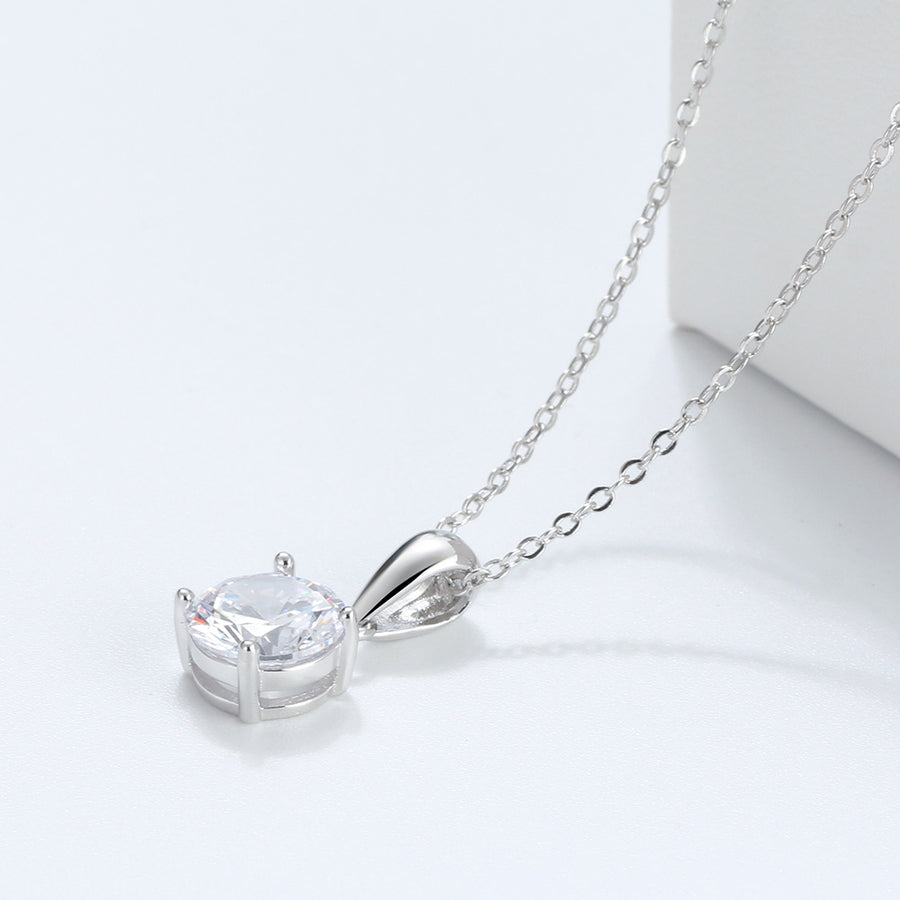 Sterling Silver Dia Necklace
